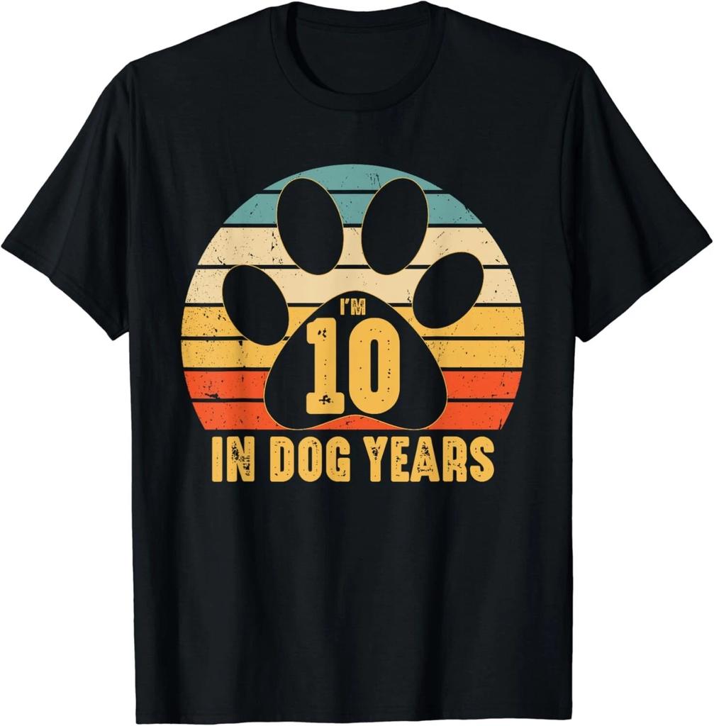 I_m 10 In Dog Years Funny 70 Yr Old Vintage 70th Birthday Gift Unisex T-Shirt