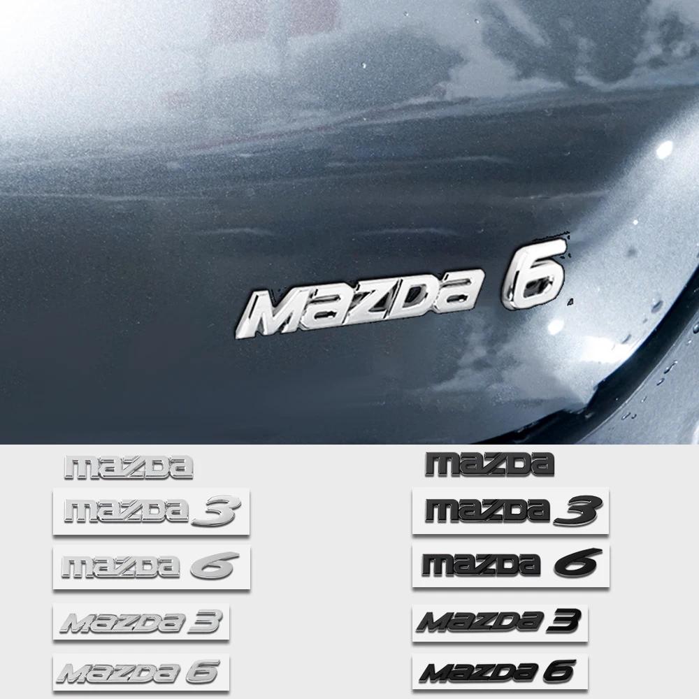 1PCS Car ABS Letter Logo Sticker Body Trunk Decoration Sticker Accessories For Mazda 3 5 6 7 Axela CX-5 CX-3 CX-4 Atenza Demio h6