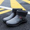 Short Tube Waterproof Rain Shoes Adult Fishing Labor Insurance Rubber Shoes Special Medium Tube Non-slip Rain Boots Water Shoes