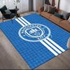 Man City Flannel Printed Carpet, Home Sofa Decoration for Living Room & Bedroom, Non‑Slip Play Flannel Floor Mat for Game Room