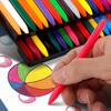6/12/24/36 Farben, verschmutzen Sie nicht die Hände, Kunststoff-Kreide, löschbare Malwerkzeuge, dreieckig, Kinder-Wachs-Bleistift, Graffiti-Ölstift
