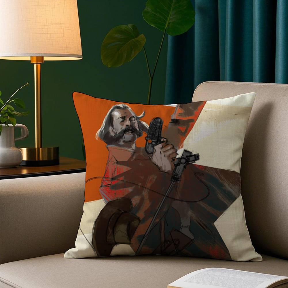 

Abstract D-Disco E-Elysium Pillow Case Plush Fabric Soft Pillowcase Double Sided Print Sofa Cushion Cover Throw 12x12Inch