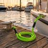 Bungee Dock Line Reinforced Sleeves Bungee Mooring Rope Stretch Dock Line Coiled Hook and Loop Rope Stretchy