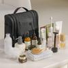 Large Capacity Double Opening Travel Toiletry Bag with Hook Waterproof Makeup Storage Bag Oxford Cloth Carry-On LIJIAO