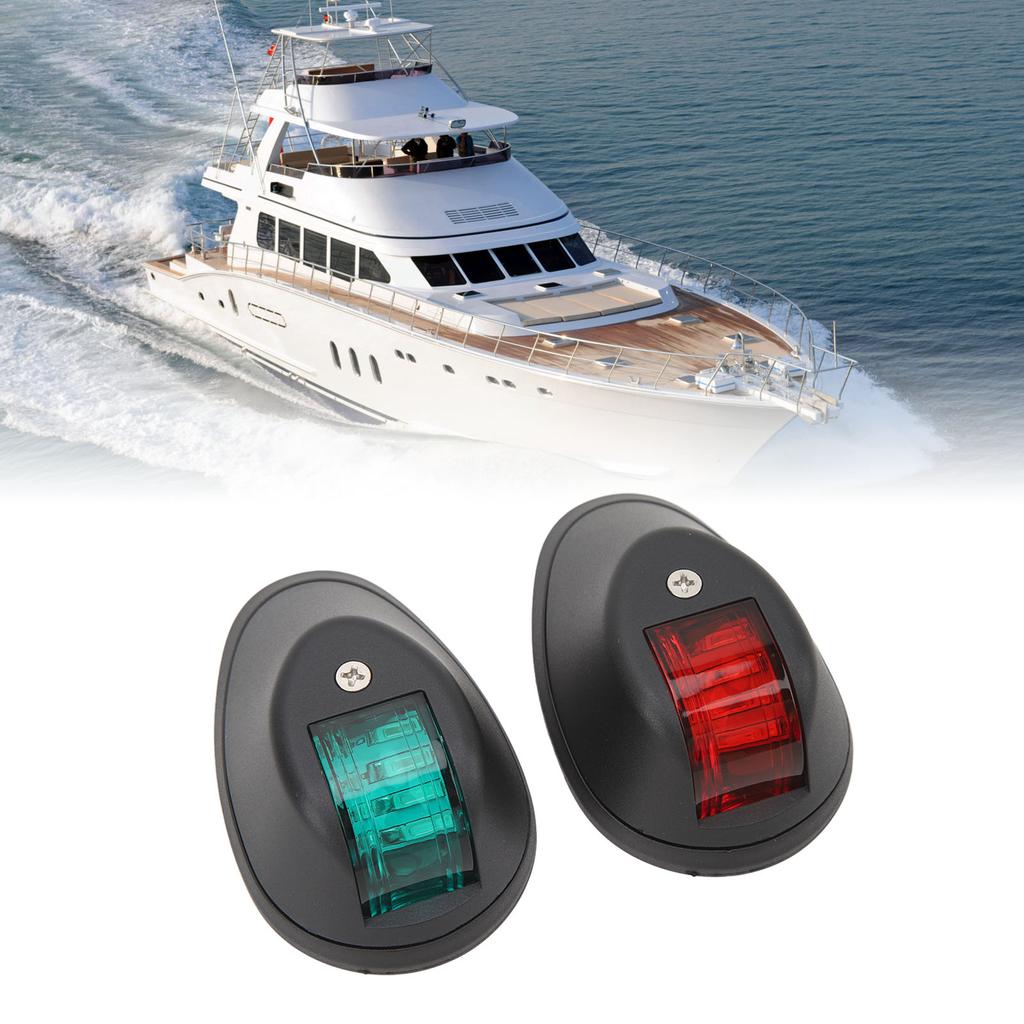 1 Pair LED Navigation Light Professional Alarm Indication Navigation Signal Light for Boat Yacht  12V 2W