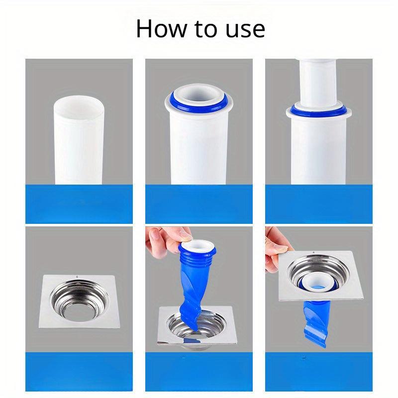 1Pcs Anti Odor Floor Drain Core Navy Blue Drain Cover Round Shower Drainer One Way Valve Insect Prevention Bathroom Accessories
