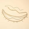 Europe, America, Personalized Fashion and Retro Multi-layer Imitation Pearl Waist Chain Temperament Dress Accessories
