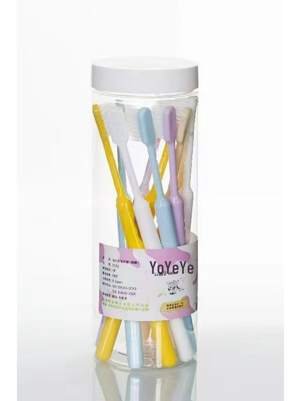 Soft Bristle Adult Toothbrush with Wide Head and Interdental Brush, 8-Pack