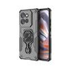 For Motorola Edge 50 Neo 5G Phone Case WANLONFENG PC TPU Back Cover Kickstand with Tempered Glass