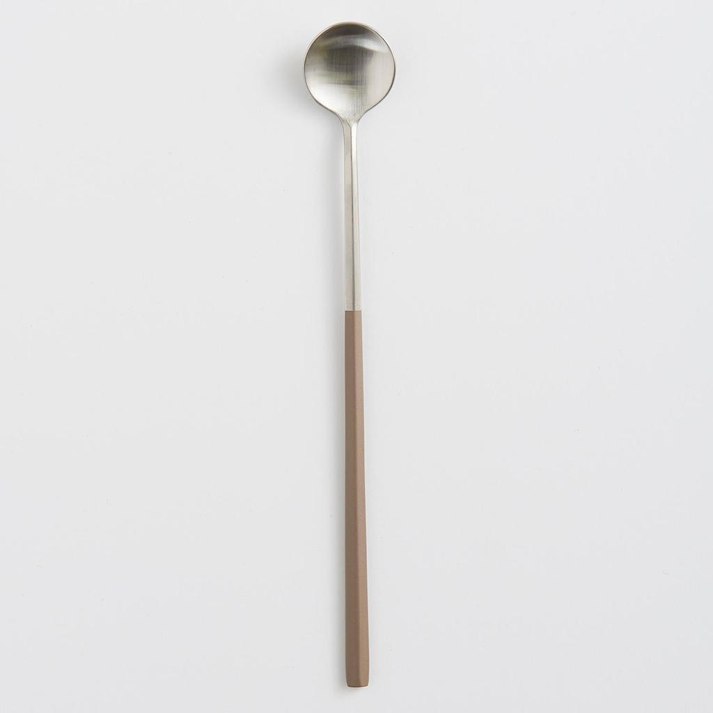 LASSIETTE EBRO PREMIUM Stainless Steel Long Tea Spoon Easy Grip Tableware 4 Color