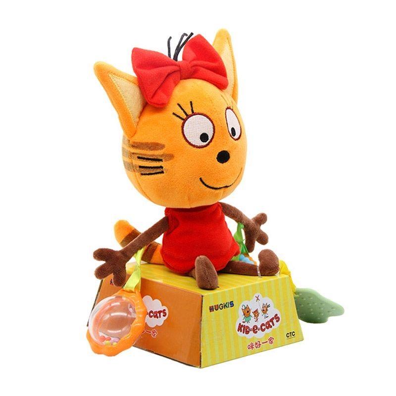 Russische Drie Kleine Kittens Tpnkota Actiefiguur Speelgoed Cartoon Anime Blije Katten Pluche Speelgoed Cartoon Figuur Kind Kerstcadeaus orange