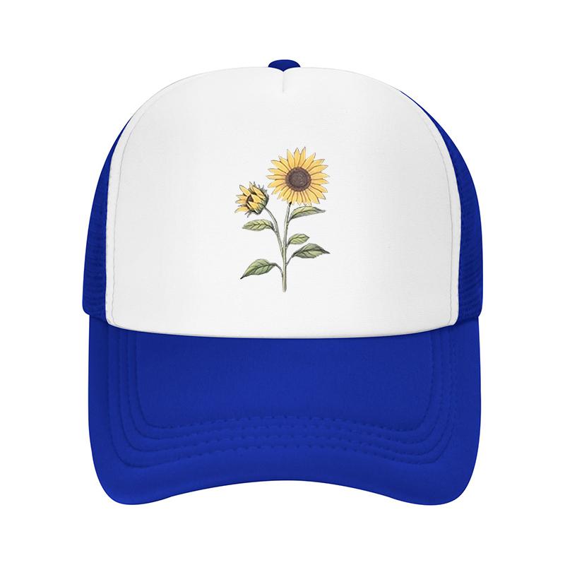 Vintage Sunflower Baseball Cap Adjustable Lightweight Polyester Dad Hat for Outdoor Sports Fishing Camping Hiking Hat