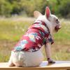 Pet Puppy Summer Clothes Hawaiian Holiday Beach Style Shirt For Small Medium Schnauzer Teddy Bear Pomeranian Cat Travel Clothing