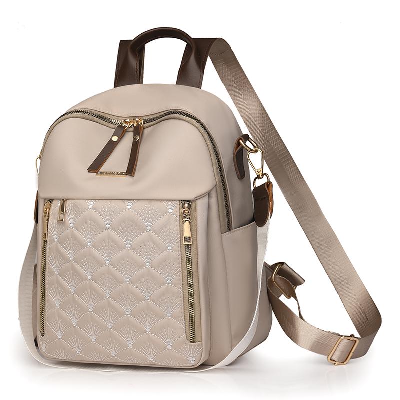 Lingge Rucsac cu broderie Rucsac pentru femei Rucsac de călătorie impermeabil de mare capacitate