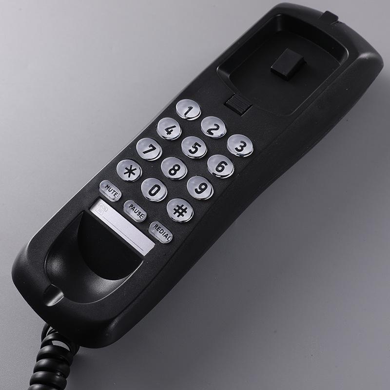 Neutral Color Compact Wall-Mounted Hotel Telephone with Keypad for Elevators