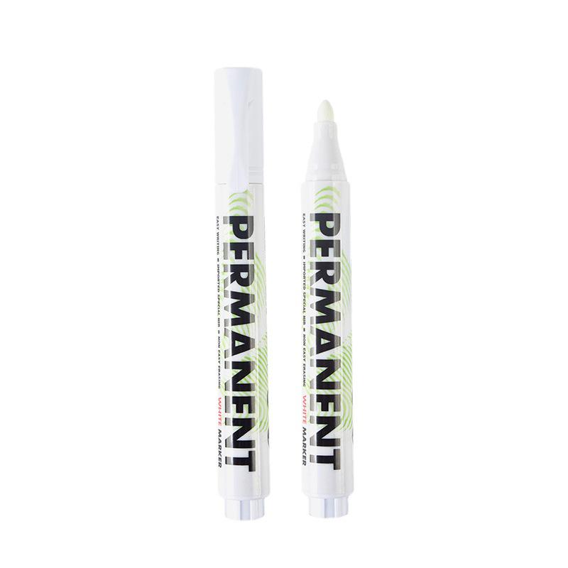 Leto Oil-Based White Marker Pen - Large Capacity, Quick-Drying, Fade-Resistant for Art and Graffiti