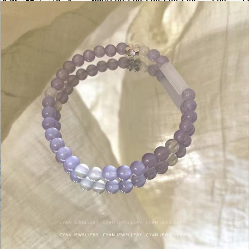 Moana deep sea blue bracelet, original gradual change niche blue sea fishtail starfish glazed bracelet