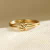 Ladies' Fashionable and Personalized Knot Ring, Creatively Designed, Suitable for Both Men and Women's Daily Casual and Simple Style