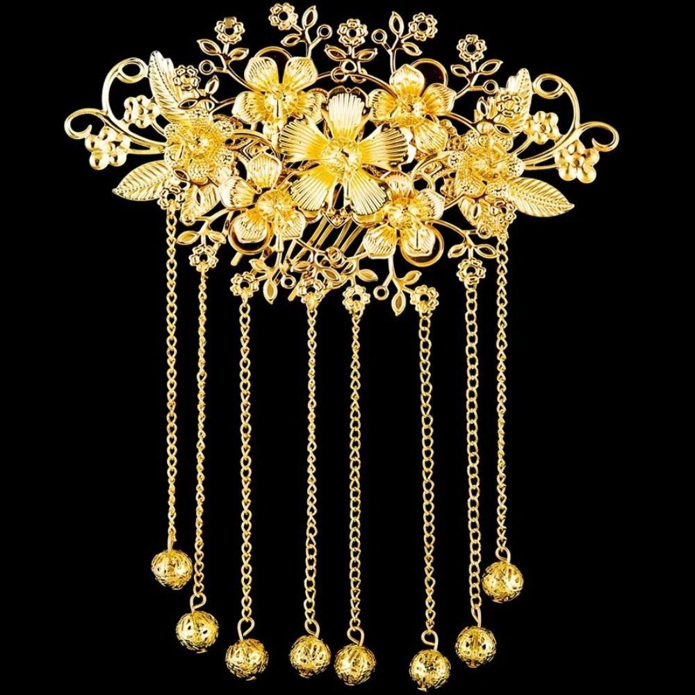 

Цинк Цинковый сплав Драгоценный камень Бабочка Невеста Палочка для волос Древний стиль Корона для волос Ханфу Заколка Инструмент для дизайна прически C