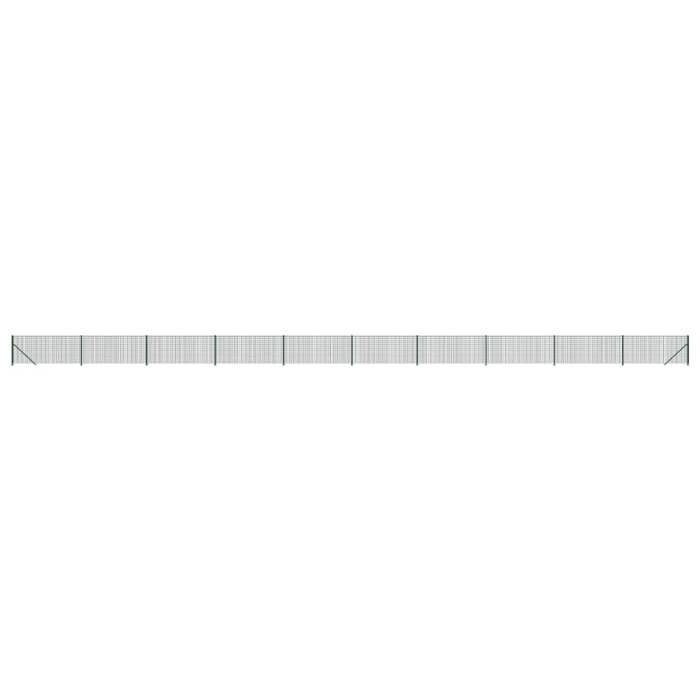 VidaXL Clôture en Treillis Métallique avec Bride, Panneau de Clôture Décoratif, Barrière de Protection Jardin Patio 154152