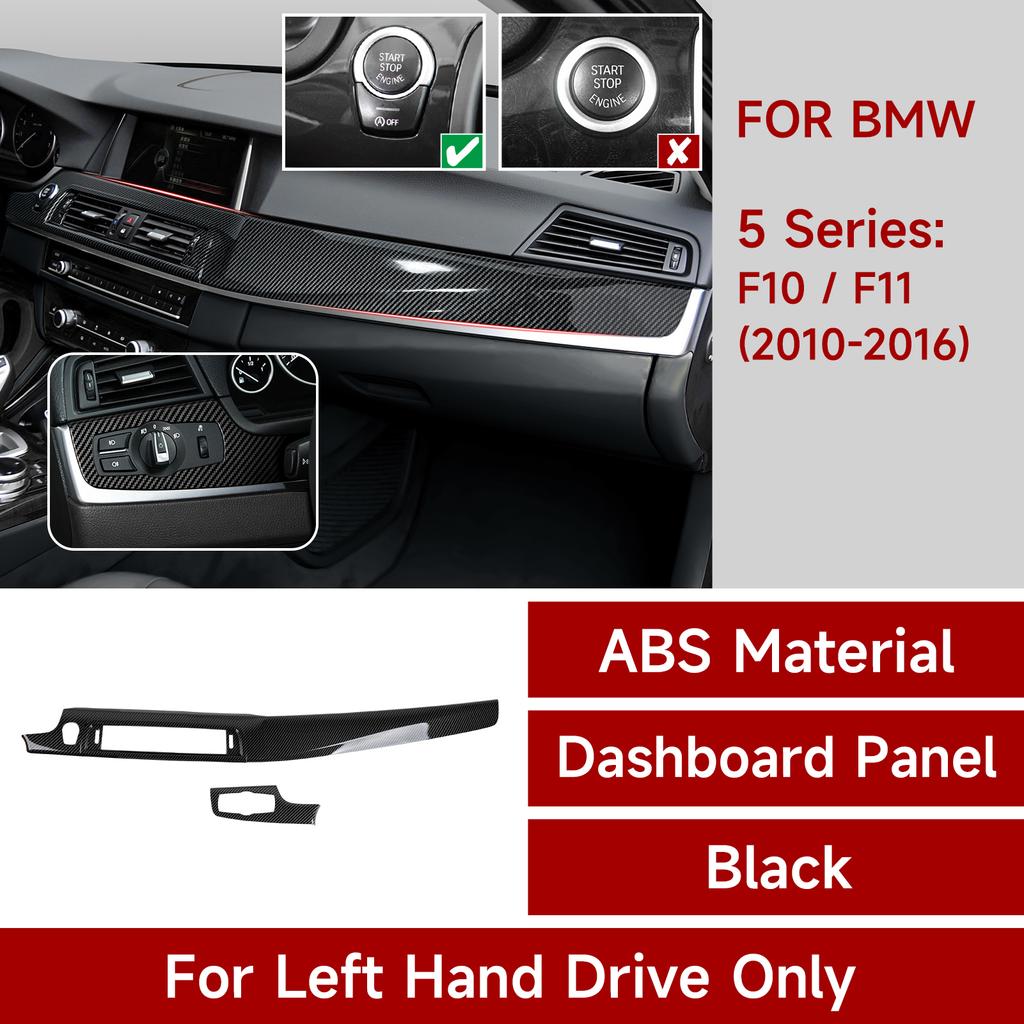 WDV25 For BMW 5 Series F10 F11 (2010-2016) Trim Accessories. Car Center Console Dashboard Gear Shift Panel. Carbon Fiber ABS Sticker.