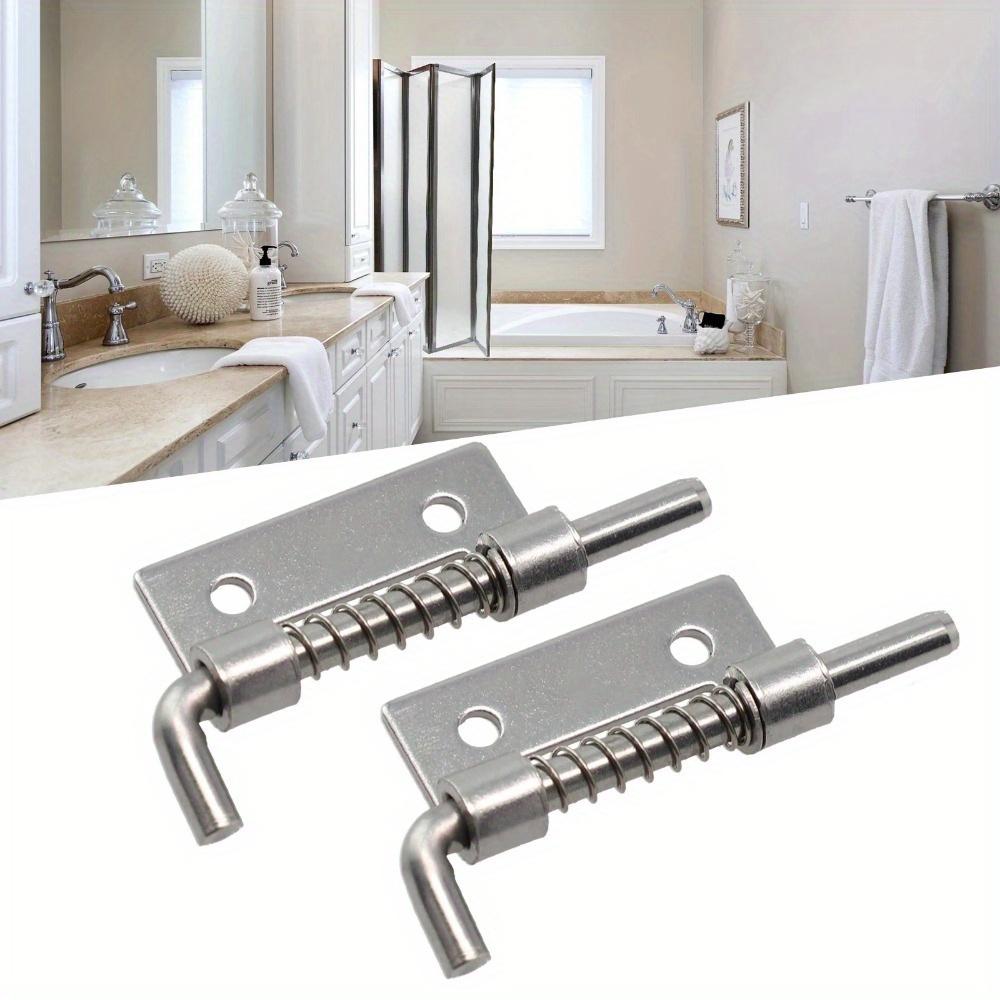 2PCS Spring Loaded Latch Pin Stainless Steel Window Cabinet Hinges Security Door Bolt Latch For Household Hardware