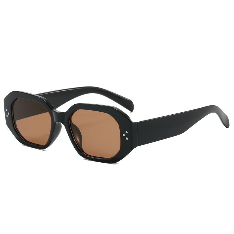 Korean Square UV Resistant Sunglasses For Men And Women Fashion Polygon Street Photography Outdoor Sunscreen Sun Glasses