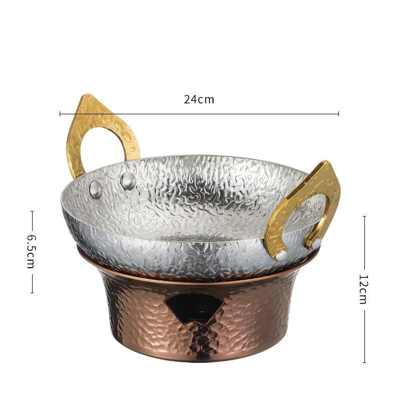Uotuo 304 Stainless Steel Shallow Hotpot Set