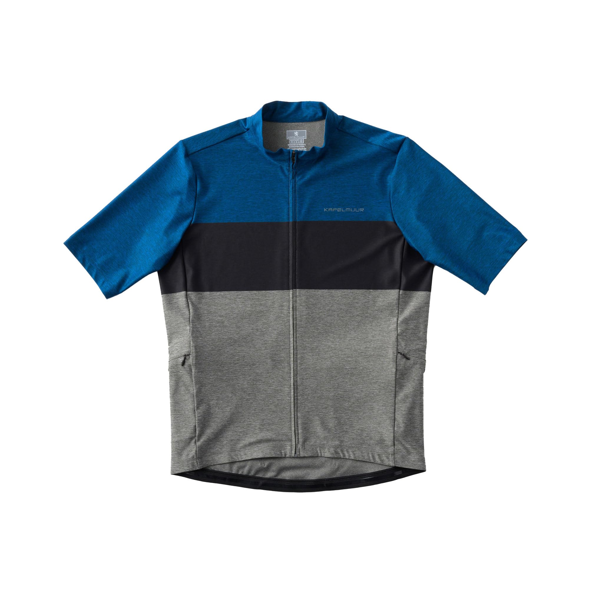

Kapelmuur Cycling Short Sleeve Heather Gray Size M Jersey, 5-Pocket Jersey, Blue, синий