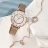 Authorized Retailer: OLIVIA BURTON Women's Watch, Belgrave 32mm, Tea Bar, White & Carnation, Gold Mesh, Ob24000006