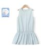 MonTAGUT Girls' Summer Petal Hem Sleeveless Dress