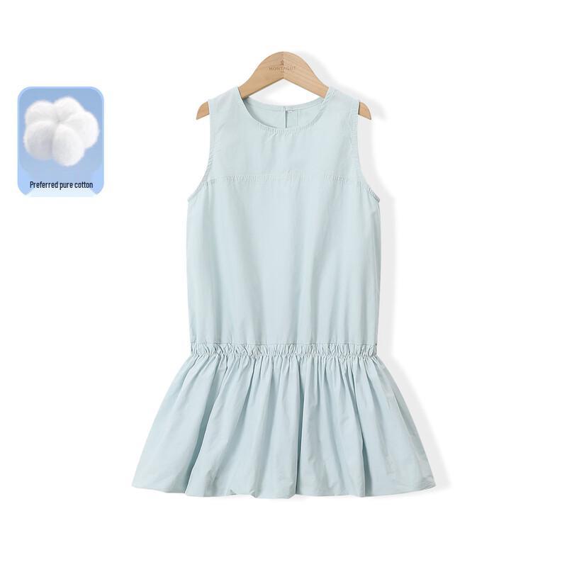 MonTAGUT Girls  Summer Petal Hem Sleeveless Dress 120