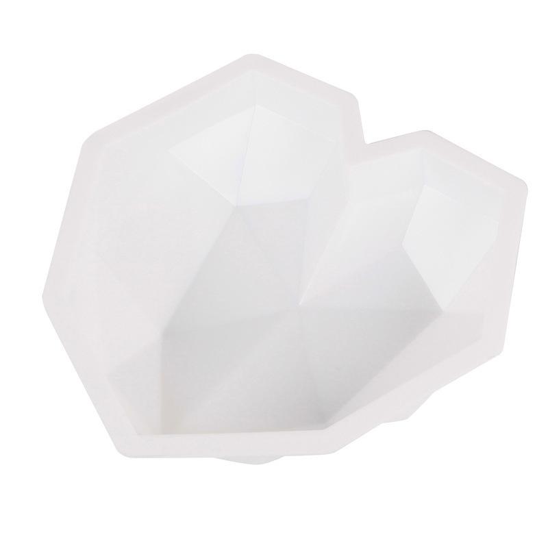 Big Diamond Heart Silicone Mold Big Love Heart Cake Fondant  DIY Mould Cakes Mousse Chocolate Decorating Tools Soap Molds