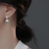 925 Sterling Silver Pearl Earrings with Zircon Studs - Elegant Women's Luxury French Socialite Earrings & Ear Cuffs