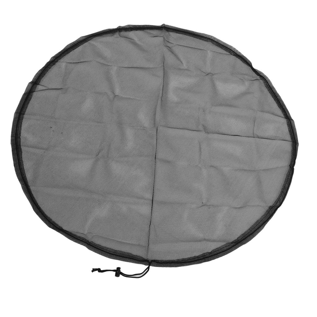 2PCS Water Collection Mesh Cover Black Netting Screen Drawstring 37in Prevents Bugs Tank Protector
