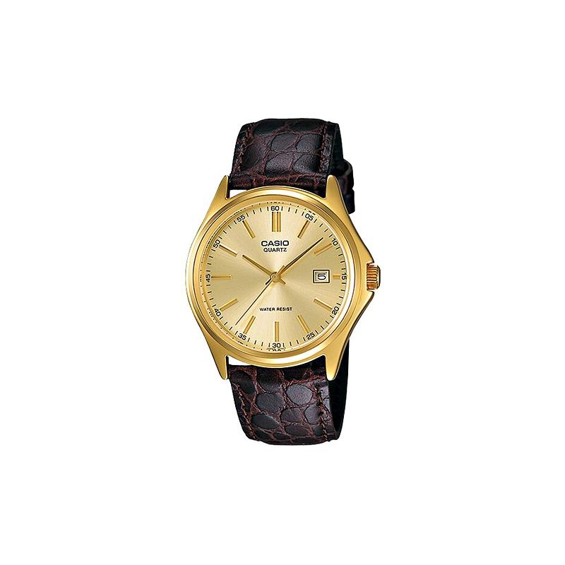 

Casio СЕРІЯ STANDARD СЕРІЯ ENTICER Простий Бізнес Кварцовий Механізм Шкіряний Ремінець Японський та Корейський Годинник Чоловічий;s Годинник Золотий Циферблат MTP-1183Q-9A золотий