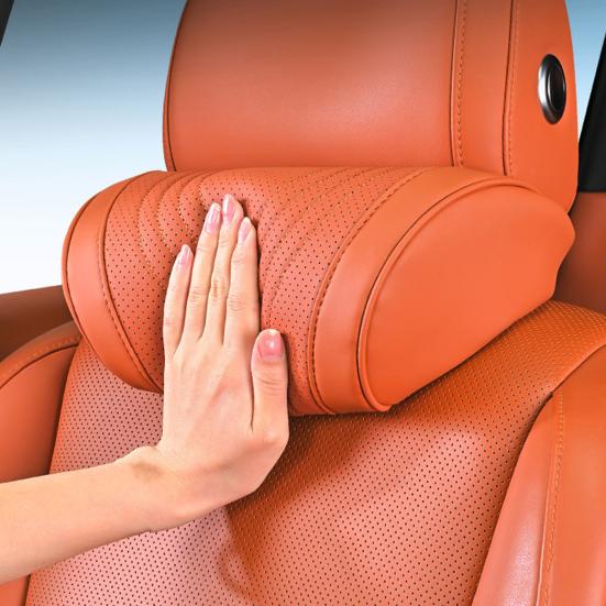 Универсальная подушка-подголовник для автомобиля для поддержки шеи, с пеной с эффектом памяти и регулируемым ремнем, эргономичная поясничная подушка для Автомобиля, Грузовика, Внедорожника