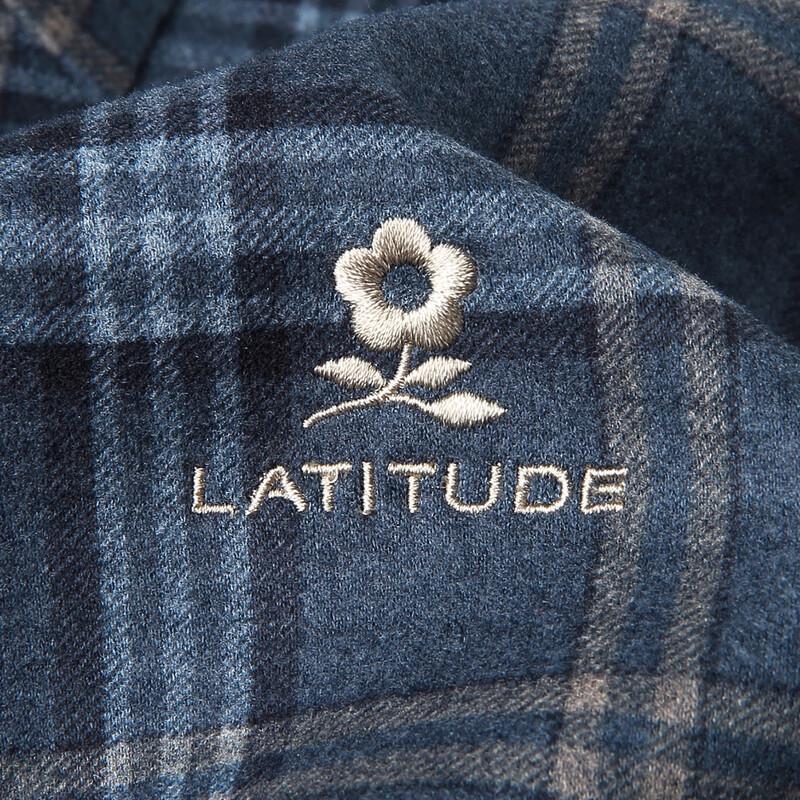 Chemise à Manches Longues en Tricot Chaud à Carreaux pour Homme MONTAGUT