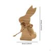 Wooden Bunny Sign Centerpieces Bookshelf Indoor Accent Unfinished Rabbit Block Easter Table