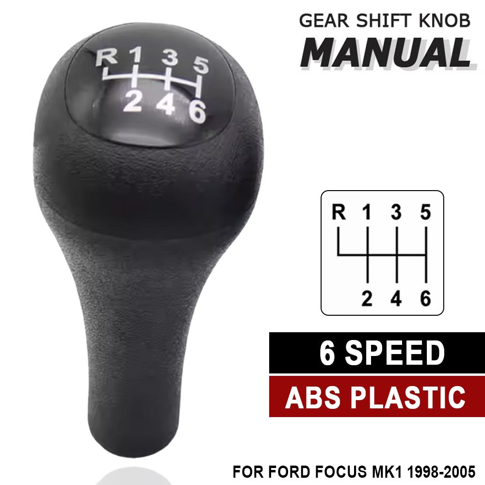 For Ford Focus MK1 1998-2005 5 Speed MT Car Gear Shift Knob Shifter Lever Stick Manual Gear Shifter Leather Pen POMO Spare Parts