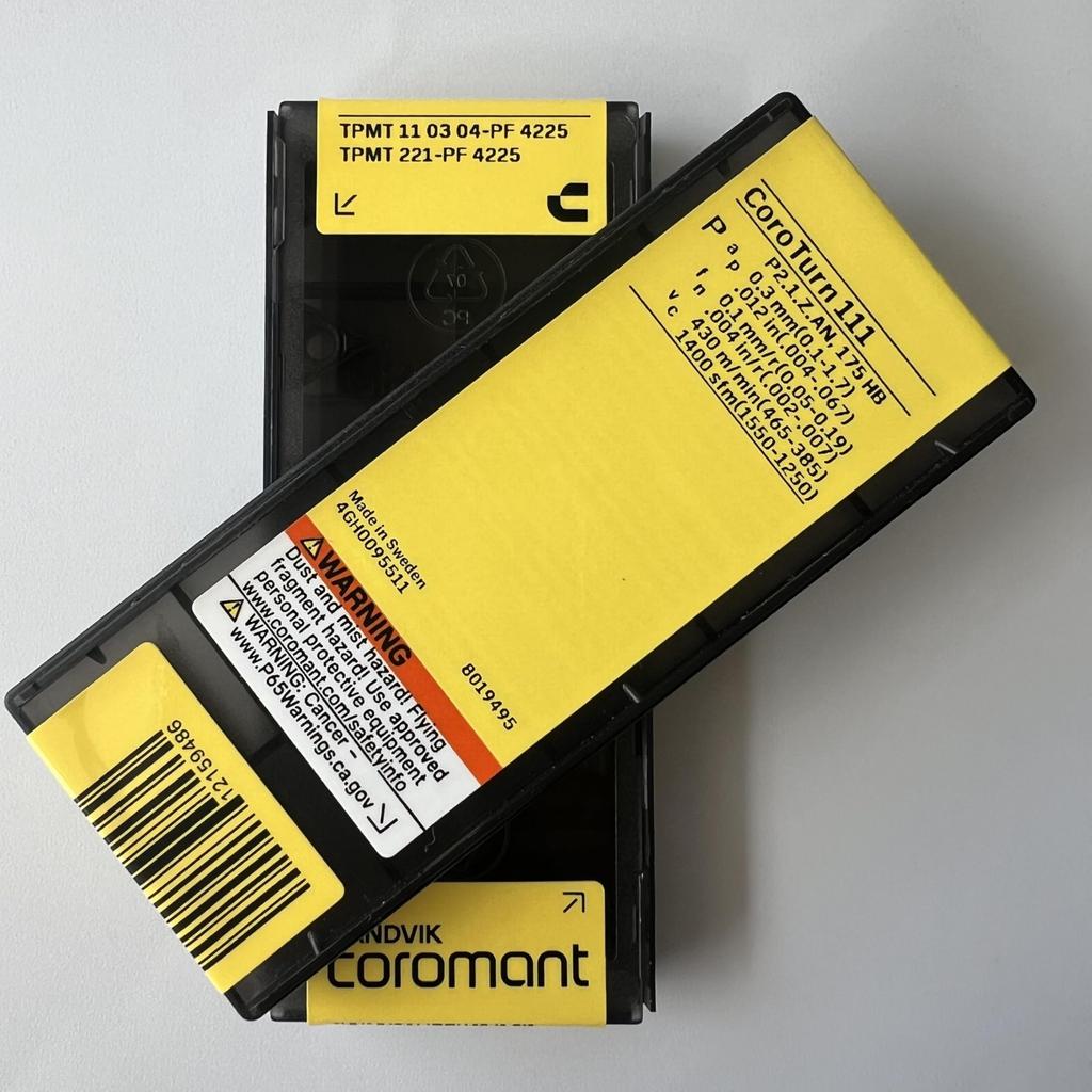 Sandvik / TPMT110304-PF 4225 / Original Swedish Hard Alloy Blade 10 Pcs