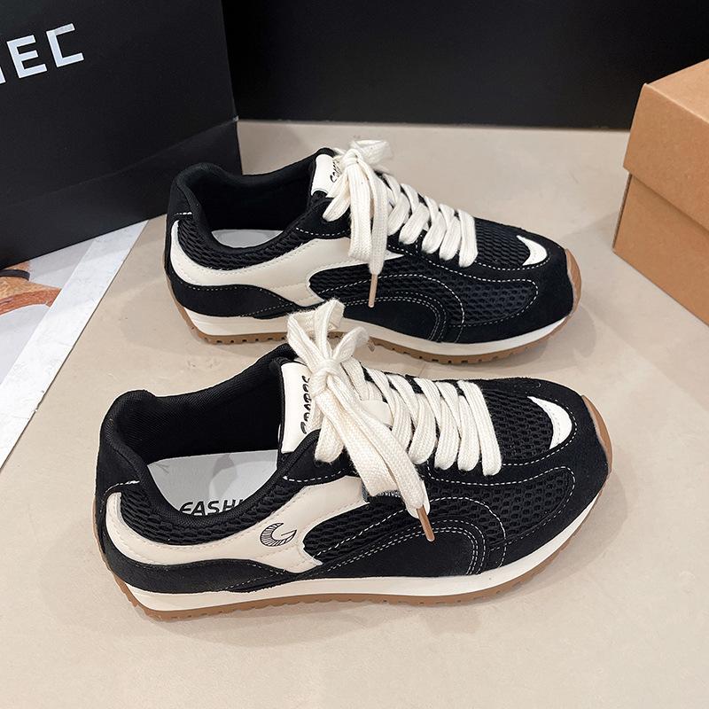 Korean version of fashionable versatile soft-soled breathable casual sports shoes for women's summer 2025 new splicing cotton Forrest Gump shoes