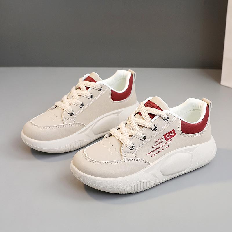XQ5801 2024 Spring Women's Height-Increasing Casual Thick-Soled Korean Sports Shoes
