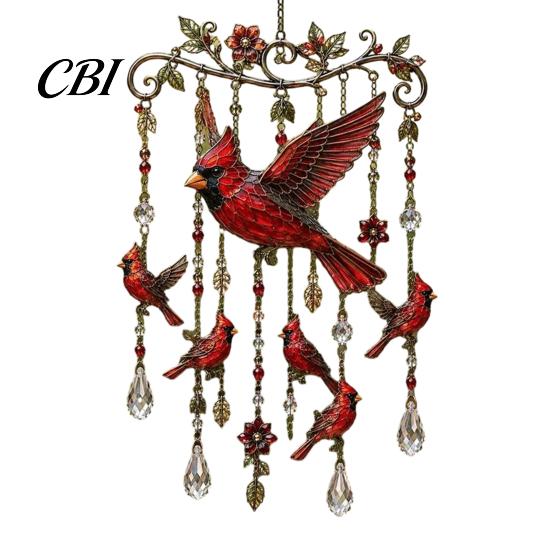 Fenster Hängende Windspiele Outdoor Vogelglocken, Dekorative Anhänger, Acryl Gartenornament Aufhängungen für Veranda Terrasse Dekorationen Natur inspiriert