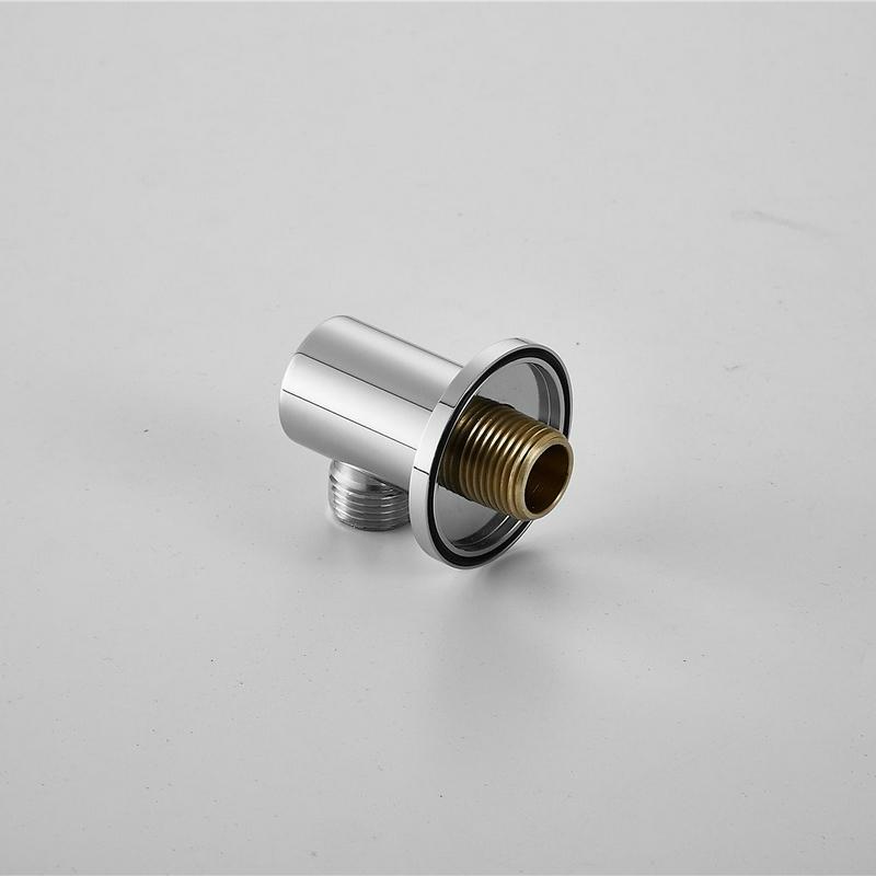 Cheap Items for Sale Bathroom Round Shower Hose Connector 1/2" NPT Wall Handshower Supply Elbow Outlet Water Spout
