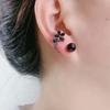 Sweet Flower Ear Studs Light Luxury Ladies U-shaped Earrings Crystal Flower Earrings  Spring Summer