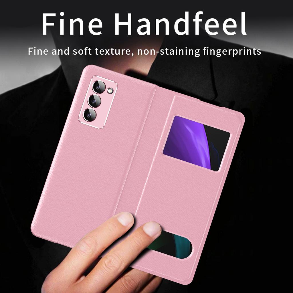Business Shockproof Folding Leather Case For Samsung Galaxy Z Fold4 Fold 4 Fold2 Fold3 5g Fold 3 2 Anti -Scratch Funda Cases