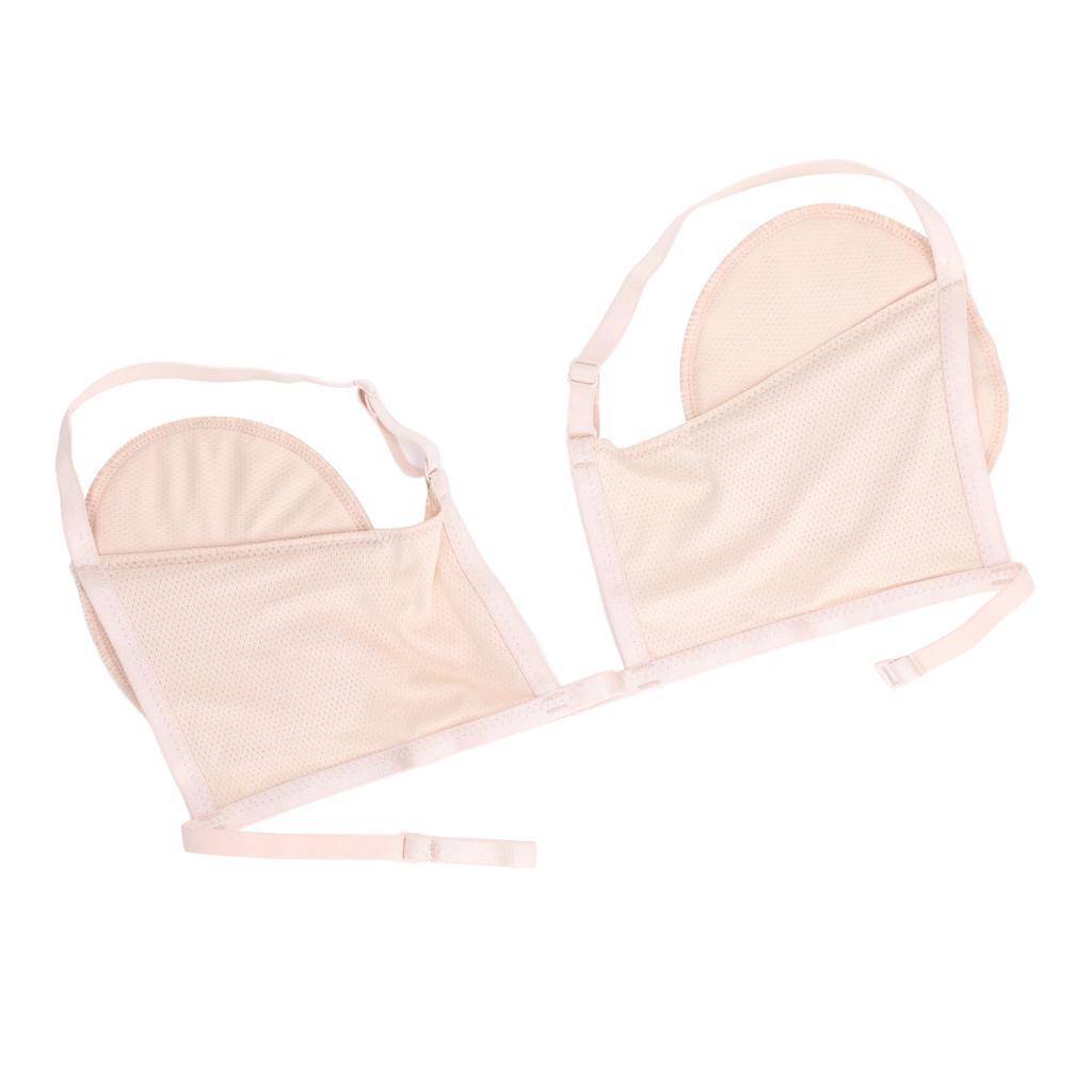 Underarm Sweat Pad Reusable Sweat Absorbent Comfortable Adjustable Armpit Pad Beige