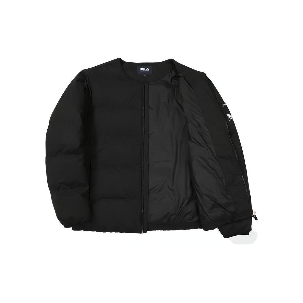 New FILA Down Jackets Unisex Black FS2DJF4134X-BLK