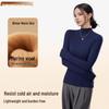 Women's High Neck Wool Long Sleeve Base Layer Top for Fall/Winter